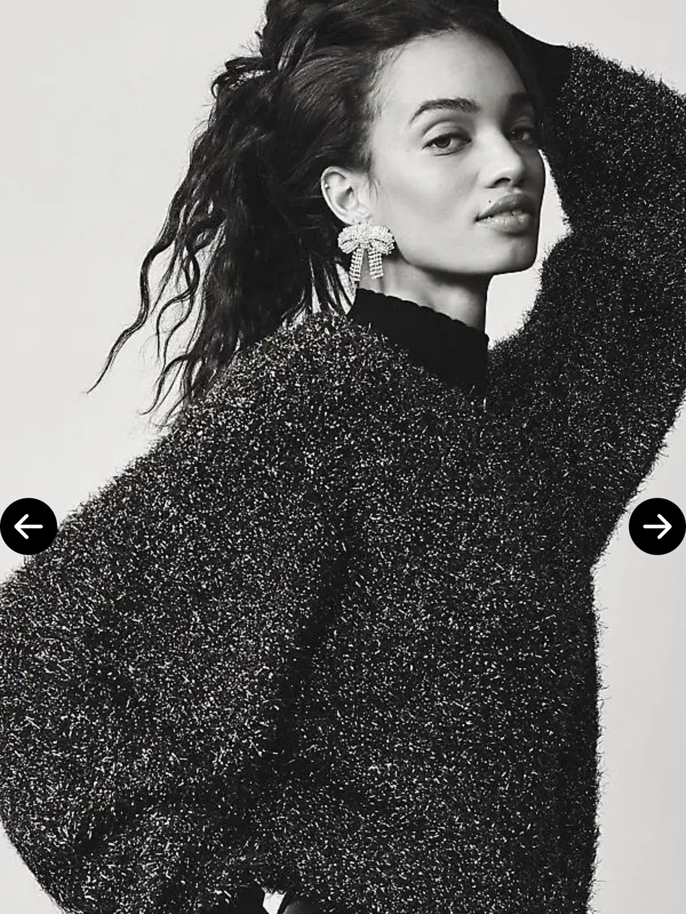 NWT Maeve Mock-Neck Sparkle Sweater